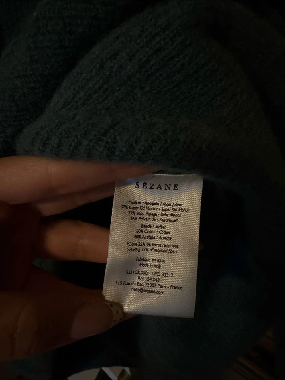 Sézane Gaspard Cardigan - Sage